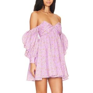 NWOT - Bardot Lani Floral Mini Dress in Lilac Mist - Size 12